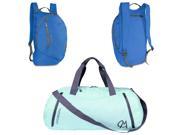 CHICMODA Waterproof Backpack Plus Travel Bag 2 Pcs Bundle Navy Blue Camo