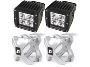Rugged Ridge 15210.11 X Clamp And LED Light Kit Silver 2 Pieces
