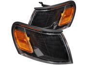 Anzo USA 521036 Cornering Light Assembly; Euro; Clear Lens; Black Housing; Amber Reflector; Pair;