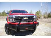 Fab Fours CS14 K3062 1 Black Steel; Front Bumper; 2 Stage Black Powder Coated; w Pre Runner Grill
