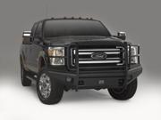 Fab Fours FS11 Q2560 1 Elite Front Bumper; 2 Stage Black Powder Coated; w Full Grill Guard; Incl.