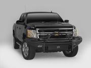 Fab Fours CH11 Q2762 1 Elite Front Bumper; 2 Stage Black Powder Coated; w Pre Runner Grill Guard;