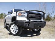 Fab Fours GS14 H3150 1 Winch Bumper; 2 Stage Black Powder Coated; Front; w Full Grill Guard; Incl.