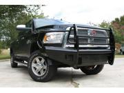 Fab Fours DR10 S2960 1 Black Steel; Front Ranch Bumper; 2 Stage Black Powder Coated; w Full Grill