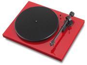 Pro Ject Debut III RecordMaster High Gloss Red Audiophile Turntable w Cartridge and USB Output