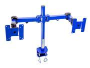 MonMount Dual LCD Monitor Stand Desk Clamp Holds Up to 24 Inch LCD Monitors Blue LCD 194BL
