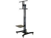 MonMount LCD 8620A Mobile TV Cart for LCD Plasma and LED TV s Black
