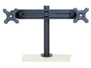 MonMount Dual Monitor Stand Straight Arm Clamp Style Holds up to 30 Screens Black