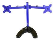 MonMount Dual LCD Freestanding Monitor Stand Up to 24 Inch Blue LCD 6460BL