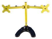 MonMount Dual LCD Freestanding Monitor Stand Up to 24 Inch Yellow LCD 6460Y