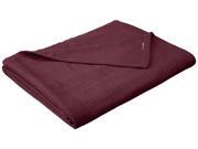 Impressions Full Queen Metro Soft Cotton Throw Blanket Comfy For All Season Plum