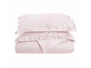 Impressions 400 Thread Duvet Cover Set Premium Long Staple Cotton King Cal King Pink