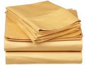 Impressions Soft Sheet Set Wrinkle Free Microfiber Deep Pockets Full Gold