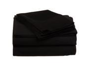 Impressions 300 Thread Count Sheet Set Premium Long Staple Cotton Twin XL Black