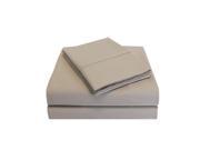 Impressions Full Sheet Set 300 Thread Soft Cotton Deep Pocket PERCALE Tan