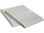 Impressions Striped 650 Thread Count Pillowcases Premium Cotton King Mint