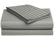 Impressions Striped Sheet Set Long Staple Cotton 650 thread Count Cal King Grey