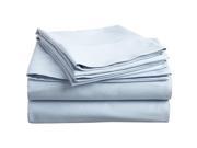 Impressions 300 Thread Count Sheet Set Premium Long Staple Cotton Queen Light Blue