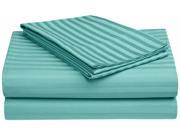 Impressions Striped Sheet Set Long Staple Cotton 650 thread Count Full Teal