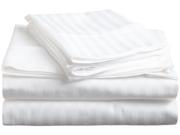 Impressions Striped Sheet Set Long Staple Cotton 650 thread Count Cal King White