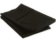 Impressions 530 Thread Count Pillowcases Premium Long Staple Cotton Standard Black