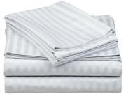 Impressions Striped Sheet Set Long Staple Cotton 650 thread Count King Grey