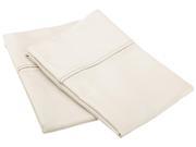 Impressions 800 Thread Count Pillowcases Set Cotton Blend Standard Ivory