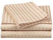 Impressions Striped Sheet Set Long Staple Cotton 650 thread Count King Beige