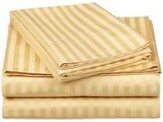 Impressions Striped Sheet Set Long Staple Cotton 650 thread Count Cal King Gold