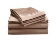 Impressions 800 Thread Count Sheet Set Premium Long Staple Cotton Cal King Taupe Ivory