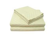Impressions Checkered 300 Thread Count Sheet Set 100% Long Staple Cotton King Sage