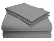 Superior 1200 Thread Count Sheet Set Cotton Rich King Grey