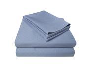 Impressions Swiss Dots 400 Thread Count Sheet Set 100% Long Staple Cotton King Denim