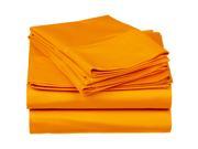 Impressions Soft Sheet Set Wrinkle Free Microfiber Deep Pockets Twin Orange