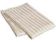 Impressions Striped 300 Thread Count Pillowcases Premium Cotton King Ivory
