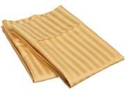 Impressions Striped 300 Thread Count Pillowcases Premium Cotton King Gold