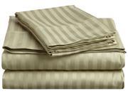 Impressions Striped 300 Thread Sheet Set Premium Long Staple Cotton Olympic Queen Sage