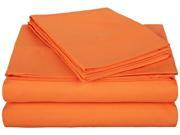 Impressions Soft Sheet Set Wrinkle Free Microfiber Deep Pockets Twin XL Orange