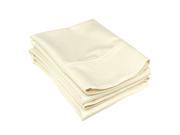 Impressions 500 Thread Count Pillowcases Set Long Staple Cotton Standard Ivory