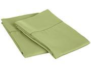Impressions Hem Stitch 600 Thread Count Pillowcases Set Cotton Blend Standard Sage