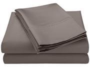 Impressions 600 Thread Count Sheet Set Cotton Rich Olympic Queen Grey