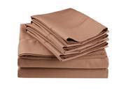 Impressions Embroidered Hem Stitch Sheet Set Extra Pillowcases King Taupe