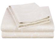 Superior Stylish Italian Paisley Sheet Set 600 Thread Count Twin XL White