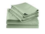 Impressions Embroidered Hem Stitch Sheet Set Extra Pillowcases Queen Sage