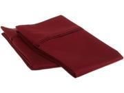 Impressions 1200 Thread Count Pillowcases Premium Long Staple Cotton Standard Burgundy