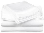 Impressions 650 Thread Count Sheet Set Premium Long Staple Cotton Full White