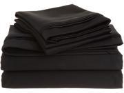 Impressions 1500 Thread Count Sheet Set Premium Long Staple Cotton Queen Black