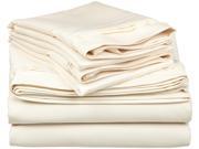 Impressions 1500 Thread Count Sheet Set Premium Long Staple Cotton Queen Ivory