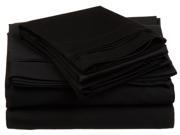 Impressions 650 Thread Count Sheet Set Premium Long Staple Cotton Queen Black