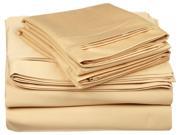 Impressions 650 Thread Count Sheet Set Premium Long Staple Cotton Queen Gold